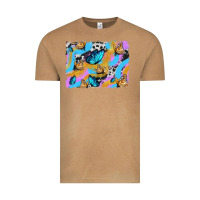 Vintage Camel easter butterfly with glitter and cowhide  background Vintage Tee - Artiststas