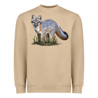 Mushroom Gray Fox Heavyweight Sweatshirt - LillyAllenDesigns