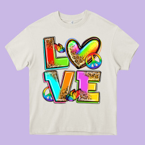 Love Pride Heavy Core Tee Designed By Zillion Design Studio