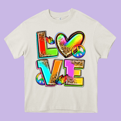 Love Pride Heavy Core Tee Designed By Zillion Design Studio