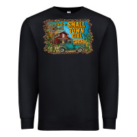 Black just a small town girl Premium Sweatshirt - RanaPortraitStore