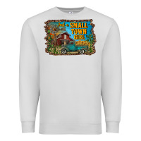 Dove Grey just a small town girl Premium Sweatshirt - RanaPortraitStore