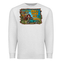 Oatmeal Heather just a small town girl Premium Sweatshirt - RanaPortraitStore