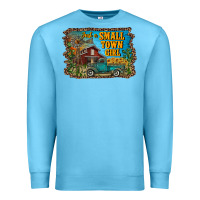 Ocean Blue just a small town girl Premium Sweatshirt - RanaPortraitStore