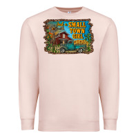 Pale Pink just a small town girl Premium Sweatshirt - RanaPortraitStore