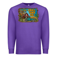 Purple just a small town girl Premium Sweatshirt - RanaPortraitStore