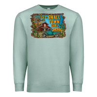 Seafoam just a small town girl Premium Sweatshirt - RanaPortraitStore