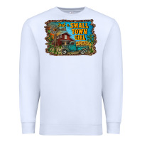 White just a small town girl Premium Sweatshirt - RanaPortraitStore