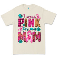 Bone I Wear Pink For My Mom with Butterfly Premium Tee - texasbilliewilder