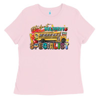 Bubblegum Pink student delivery specialist Ladies Tee - texasbilliewilder