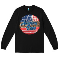 Black leopard merica Long Sleeve Tee - MaliasSmallBusiness