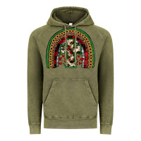 Vintage Olive cross rainbow Vintage Hoodie - JahusDesignShop