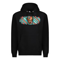 Black cow floral Premium Hoodie - JahusDesignShop