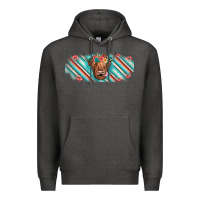 Charcoal Heather cow floral Premium Hoodie - JahusDesignShop