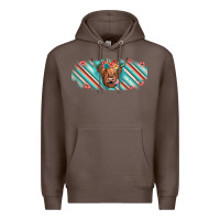 Coffee cow floral Premium Hoodie - JahusDesignShop
