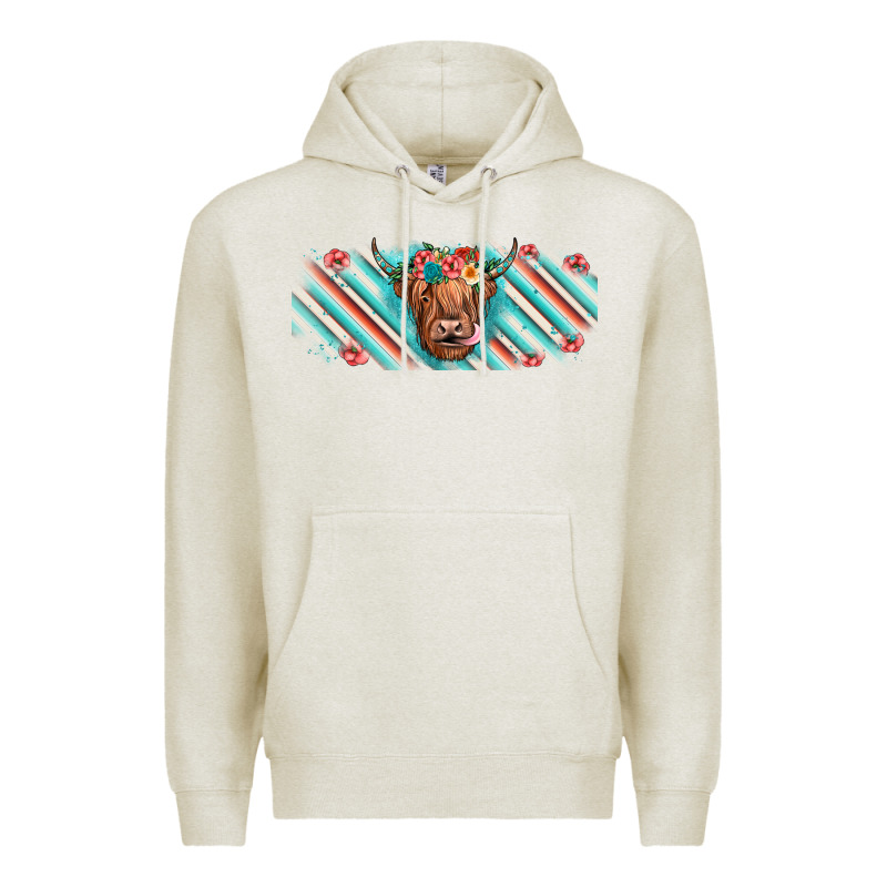 Cow Floral Premium Hoodie by JahusDesignShop | Teevron