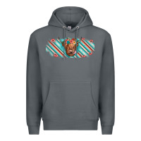 Rock cow floral Premium Hoodie - JahusDesignShop