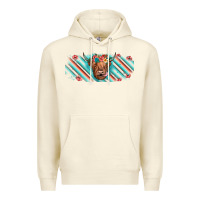 Sandshell cow floral Premium Hoodie - JahusDesignShop