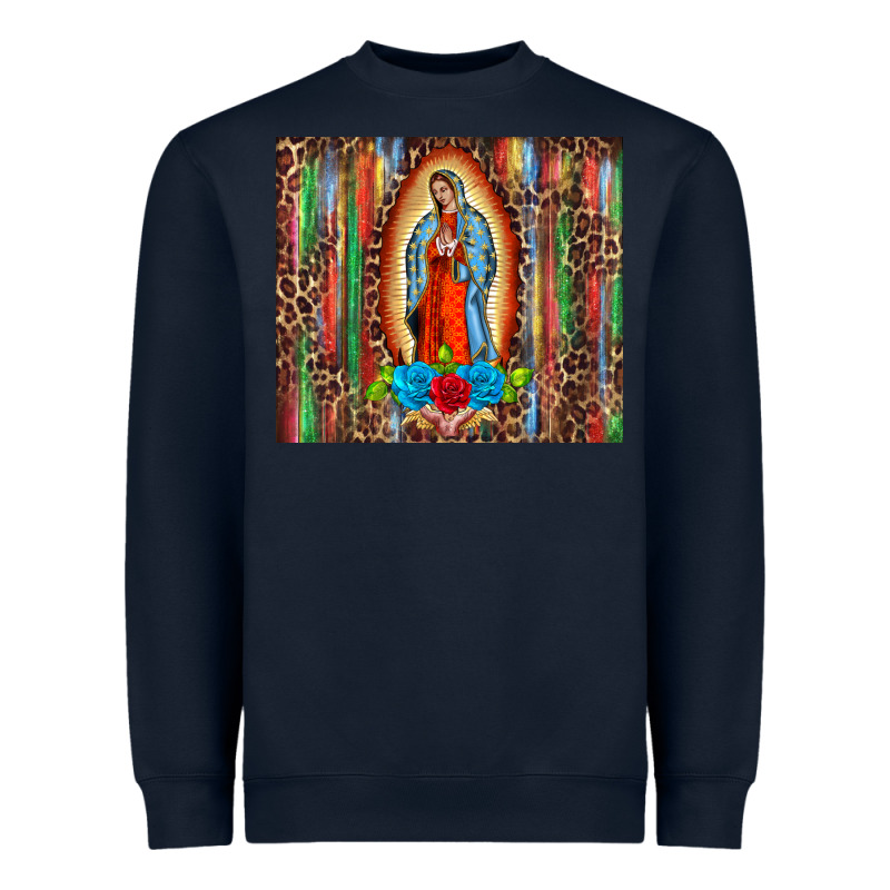 Our Lady Of Guadalupe Serape Heavyweight Sweatshirt by BarkalooDesign | Teevron