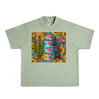 Oil Green western mama with baby bear Urban Heavy Tee - Artiststas