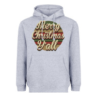 Heather Grey Merry Christmas Y'all Heavyweight Hoodie - Bettercallsaul