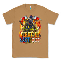 Toasted Coconut First In last Out American Firefighter Classic Tee - LillyAllenDesigns