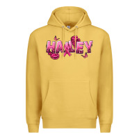Antique Gold Personalized Pink Cancer Themed Name Premium Hoodie - NancyCooperArtShop