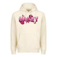 Sandshell Personalized Pink Cancer Themed Name Premium Hoodie - NancyCooperArtShop