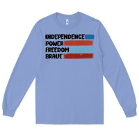 Colony Blue indepence power freedom brave Long Sleeve Tee - MaliasSmallBusiness