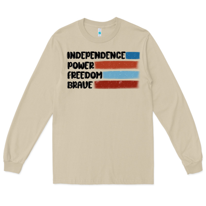 Indepence Power Freedom Brave Long Sleeve Tee by MaliasSmallBusiness | Teevron