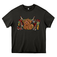 Asphalt joy highland cow Heavy Core Tee - RanaPortraitStore