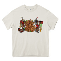 Joy Highland Cow Heavy Core Tee | Teevron