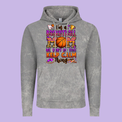 I'm A Baskeball Mom We Don't Do That Keep Calm Thi Vintage Hoodie Designed By Jasminsmagicworld