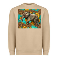 Mushroom western sunflowers elephant Heavyweight Sweatshirt - LillyAllenDesigns