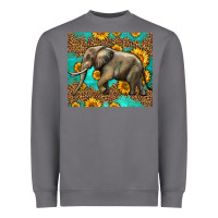 Storm western sunflowers elephant Heavyweight Sweatshirt - LillyAllenDesigns