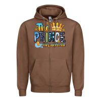 Chestnut The Prince Has Arrived Zipper Hoodie - MaliasSmallBusiness