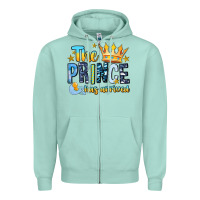 Seafoam The Prince Has Arrived Zipper Hoodie - MaliasSmallBusiness