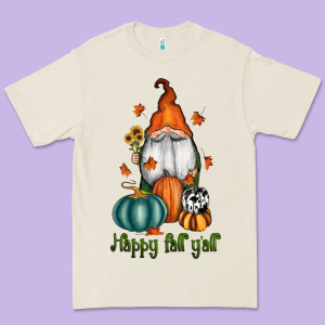 Happy Fall Y'all Gnome Premium Tee Designed By Ranaportraitstore
