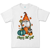 White happy fall y'all gnome Premium Tee - RanaPortraitStore