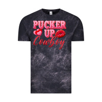 Cloud Black pucker up cowboy Vintage Tee - AdoDesignShop