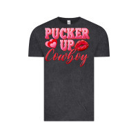 Vintage Black pucker up cowboy Vintage Tee - AdoDesignShop