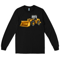 Black bulldozer Long Sleeve Tee - JahusDesignShop