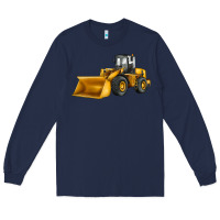 Navy bulldozer Long Sleeve Tee - JahusDesignShop