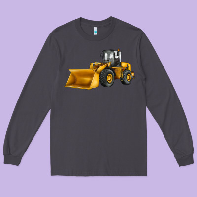 Bulldozer Long Sleeve Tee Designed By Jahusdesignshop