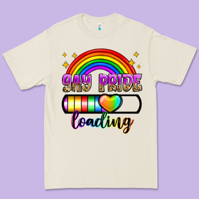 Gay Pride Loading Premium Tee Designed By Zillion Design Studio