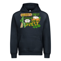 Navy Safety first drink with a Nurse St. Patrick's Day Urban Hoodie - CowGirlArtShop