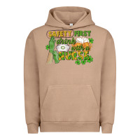 Pigment Burro Safety first drink with a Nurse St. Patrick's Day Urban Hoodie - CowGirlArtShop
