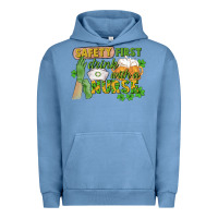 Pigment Pebble Blue Safety first drink with a Nurse St. Patrick's Day Urban Hoodie - CowGirlArtShop