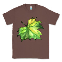 Chestnut green leaf Classic Tee - BarkalooDesign