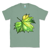 Sage green leaf Classic Tee - BarkalooDesign
